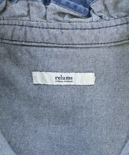 JOURNAL STANDARD relume（ジャーナルスタンダードレリューム）ブラウス 青 サイズ:F レディース/2200707854014