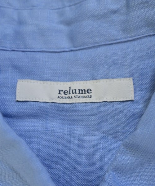 JOURNAL STANDARD relume（ジャーナルスタンダードレリューム）カジュアルシャツ 青 サイズ:F レディース/2200708524015