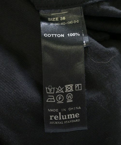 JOURNAL STANDARD relume（ジャーナルスタンダードレリューム）シャツワンピース 黒 サイズ:36(S位) レディース/2200700249053