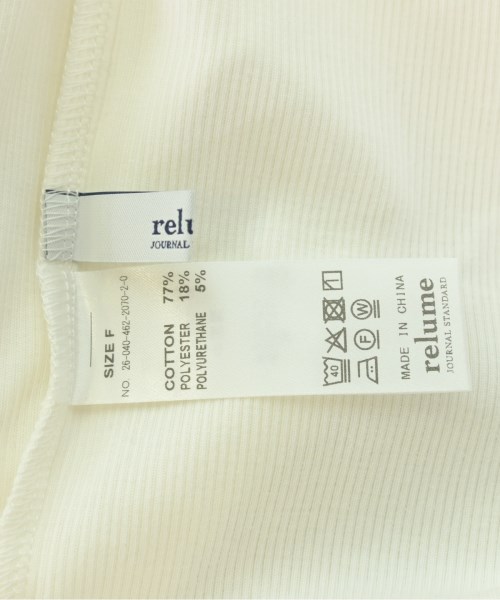 JOURNAL STANDARD relume（ジャーナルスタンダードレリューム）ノースリーブ 白 サイズ:F レディース/2200708809020