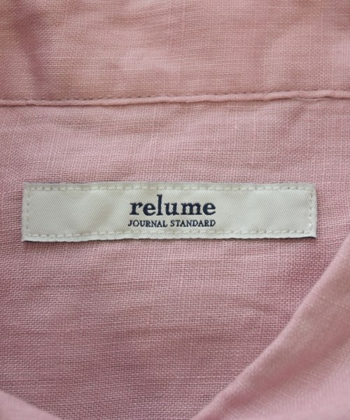 JOURNAL STANDARD relume（ジャーナルスタンダードレリューム）カジュアルシャツ ピンク サイズ:F レディース/2200704611115