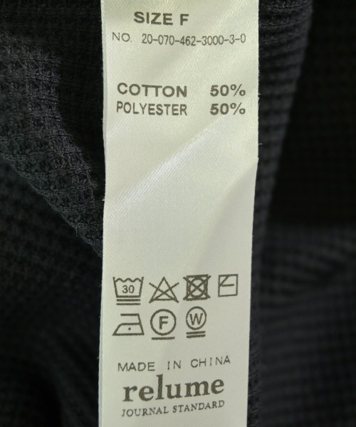 JOURNAL STANDARD relume（ジャーナルスタンダードレリューム）Tシャツ・カットソー 黒 サイズ:F レディース/2200707413051