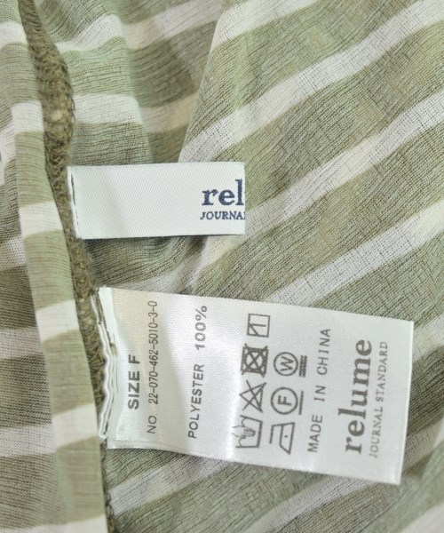 JOURNAL STANDARD relume（ジャーナルスタンダードレリューム）Tシャツ・カットソー カーキ サイズ:F レディース/2200709353072