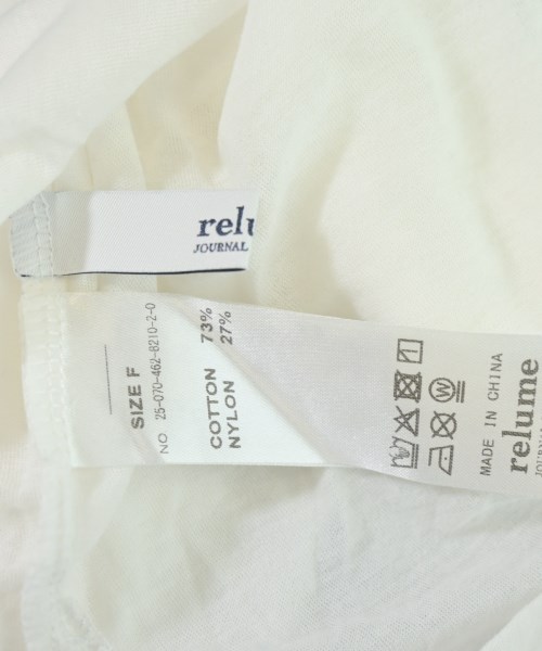 JOURNAL STANDARD relume（ジャーナルスタンダードレリューム）Tシャツ・カットソー 白 サイズ:F レディース/2200709353089