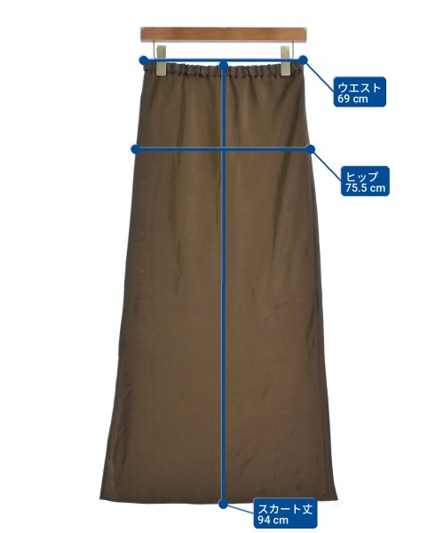 JOURNAL STANDARD relume（ジャーナルスタンダードレリューム）ロング・マキシ丈スカート 茶 サイズ:36(S位) レディース/2200709353171