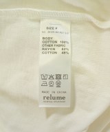JOURNAL STANDARD relume（ジャーナルスタンダードレリューム）Tシャツ・カットソー 白 サイズ:F レディース/2200709616078