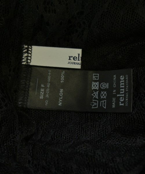 JOURNAL STANDARD relume（ジャーナルスタンダードレリューム）Tシャツ・カットソー 黒 サイズ:F レディース/2200661514177