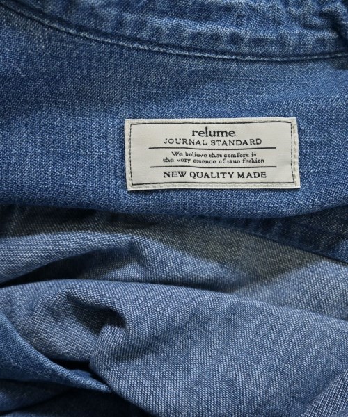 JOURNAL STANDARD relume（ジャーナルスタンダードレリューム）カジュアルシャツ 青 サイズ:F レディース/2200660615141