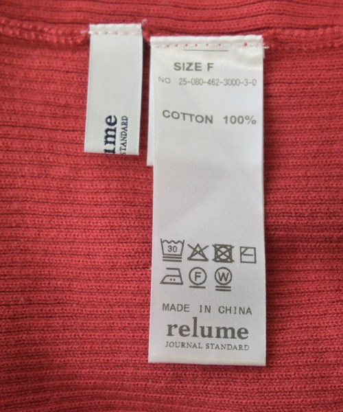 JOURNAL STANDARD relume（ジャーナルスタンダードレリューム）ニット・セーター 赤 サイズ:F レディース/2200662107149