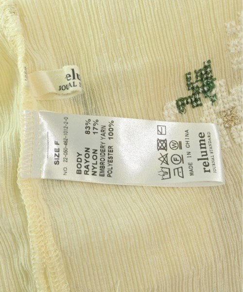 JOURNAL STANDARD relume（ジャーナルスタンダードレリューム）カジュアルシャツ ベージュ サイズ:F レディース/2200663091072