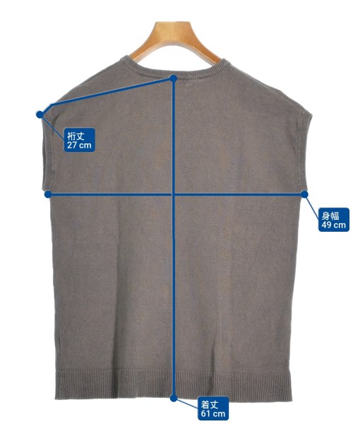 JOURNAL STANDARD relume（ジャーナルスタンダードレリューム）ベスト/ノースリーブ 茶 サイズ:F レディース/2200663656035