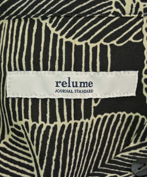 JOURNAL STANDARD relume（ジャーナルスタンダードレリューム）シャツワンピース 黒 サイズ:F レディース/2200668287036