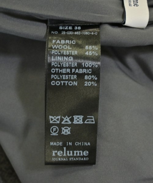 JOURNAL STANDARD relume（ジャーナルスタンダードレリューム）スラックス グレー サイズ:38(M位) レディース/2200728503144