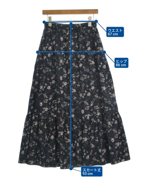 JOURNAL STANDARD relume（ジャーナルスタンダードレリューム）ロング・マキシ丈スカート 紺 サイズ:F レディース/2200726977077