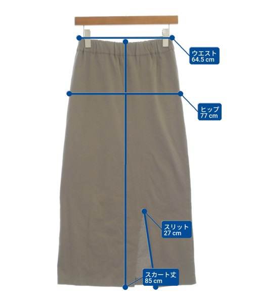 JOURNAL STANDARD relume（ジャーナルスタンダードレリューム）ロング・マキシ丈スカート グレー サイズ:F レディース/2200727344021