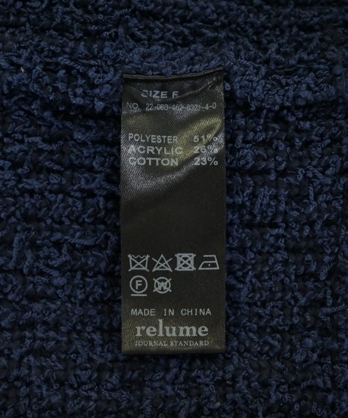 JOURNAL STANDARD relume（ジャーナルスタンダードレリューム）ベスト 紺 サイズ:F レディース/2200727734013