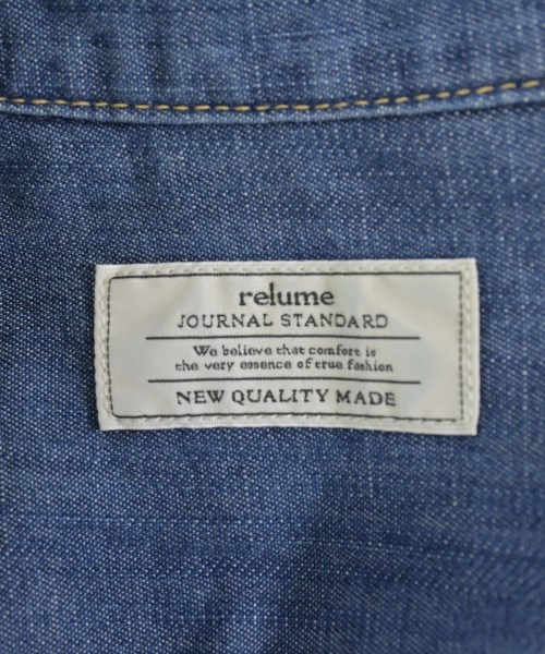 JOURNAL STANDARD relume（ジャーナルスタンダードレリューム）シャツワンピース 青 サイズ:F レディース/2200726004148