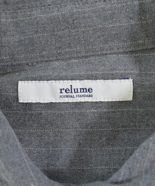 JOURNAL STANDARD relume（ジャーナルスタンダードレリューム）シャツワンピース グレー サイズ:F レディース/2200726004193