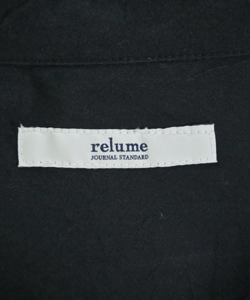 JOURNAL STANDARD relume（ジャーナルスタンダードレリューム）シャツワンピース 黒 サイズ:F レディース/2200726004209