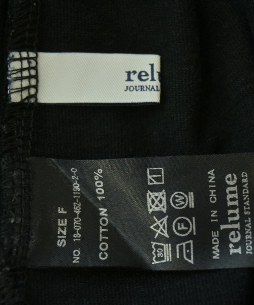 JOURNAL STANDARD relume（ジャーナルスタンダードレリューム）Tシャツ・カットソー 黒 サイズ:F レディース/2200731570157