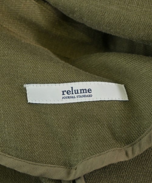 JOURNAL STANDARD relume（ジャーナルスタンダードレリューム）カジュアルジャケット カーキ サイズ:38(M位) レディース/2200713391077