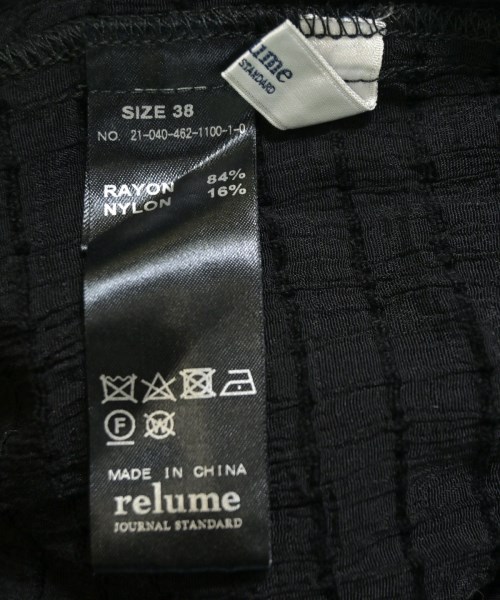 JOURNAL STANDARD relume（ジャーナルスタンダードレリューム）ワンピース 黒 サイズ:38(M位) レディース/2200716418023
