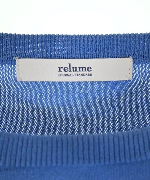 JOURNAL STANDARD relume（ジャーナルスタンダードレリューム）ニット・セーター 青 サイズ:F レディース/2200718071103