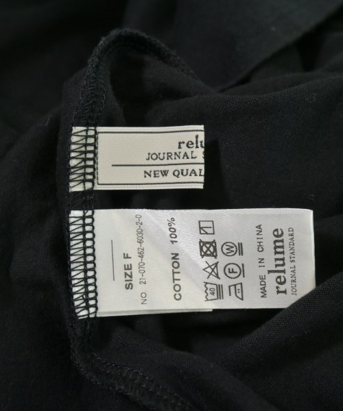 JOURNAL STANDARD relume（ジャーナルスタンダードレリューム）Tシャツ・カットソー 黒 サイズ:F レディース/2200719572074