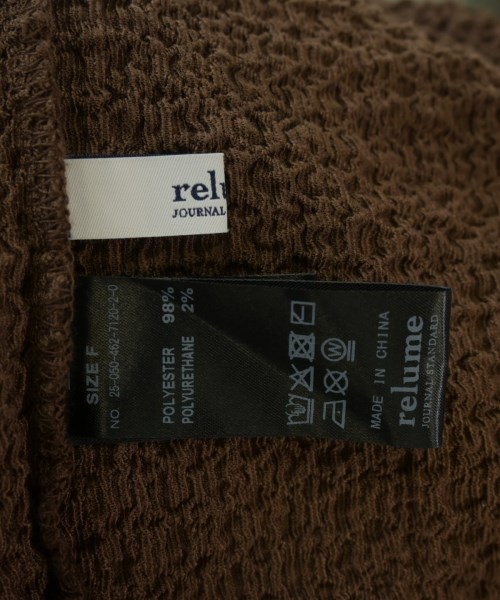 JOURNAL STANDARD relume（ジャーナルスタンダードレリューム）カジュアルシャツ 茶 サイズ:F レディース/2200719225024