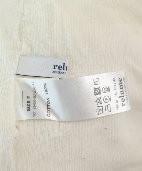 JOURNAL STANDARD relume（ジャーナルスタンダードレリューム）Tシャツ・カットソー 白 サイズ:F レディース/2200722991114