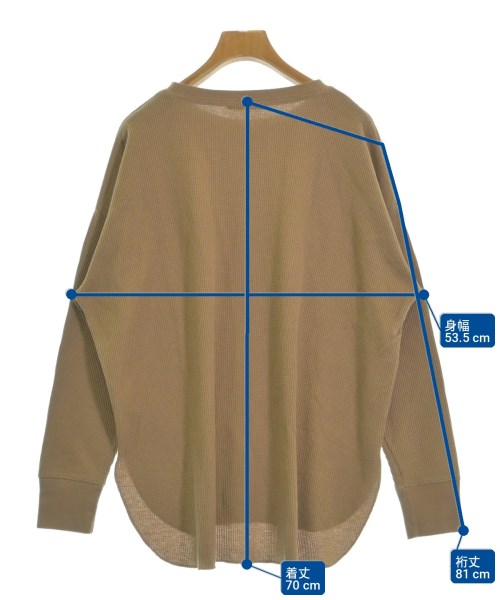 JOURNAL STANDARD relume（ジャーナルスタンダードレリューム）Tシャツ・カットソー ベージュ サイズ:F レディース/2200717873128