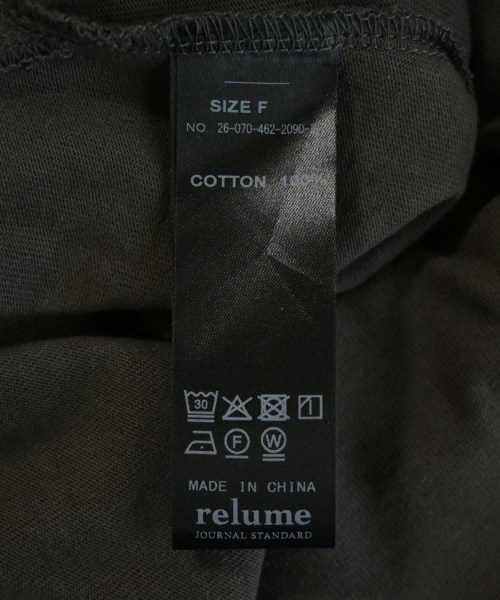 JOURNAL STANDARD relume（ジャーナルスタンダードレリューム）Tシャツ・カットソー グレー サイズ:F レディース/2200720687071