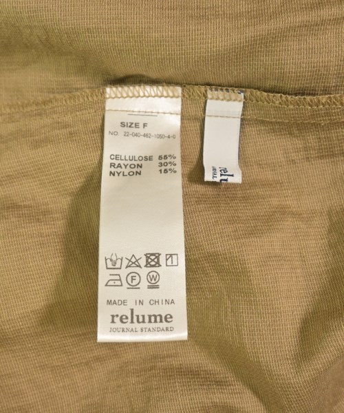 JOURNAL STANDARD relume（ジャーナルスタンダードレリューム）ワンピース ベージュ サイズ:F レディース/2200728363106