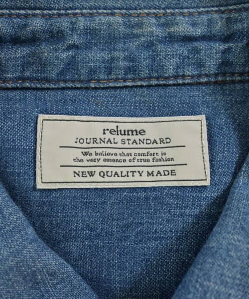 JOURNAL STANDARD relume（ジャーナルスタンダードレリューム）カジュアルシャツ 青 サイズ:F レディース/2200678685099