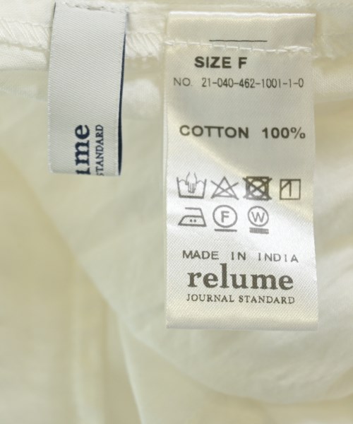 JOURNAL STANDARD relume（ジャーナルスタンダードレリューム）ワンピース 白 サイズ:F レディース/2200686434023