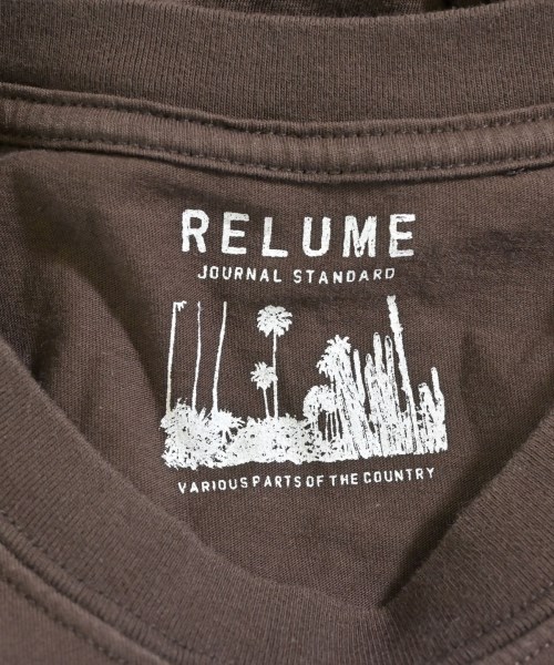 JOURNAL STANDARD relume（ジャーナルスタンダードレリューム）Tシャツ・カットソー 茶 サイズ:F レディース/2200687425013