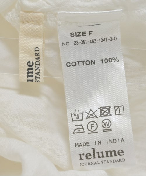 JOURNAL STANDARD relume（ジャーナルスタンダードレリューム）ブラウス 白 サイズ:F レディース/2200682530040