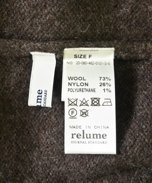 JOURNAL STANDARD relume（ジャーナルスタンダードレリューム）カーディガン 茶 サイズ:F レディース/2200679900085