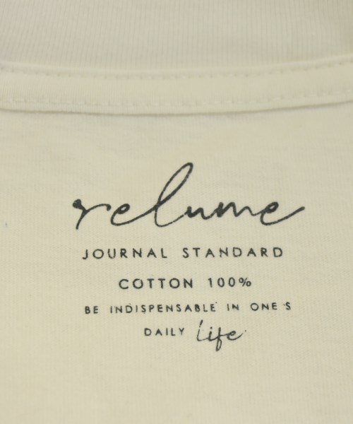 JOURNAL STANDARD relume（ジャーナルスタンダードレリューム）Tシャツ・カットソー 白 サイズ:F レディース/2200685948064