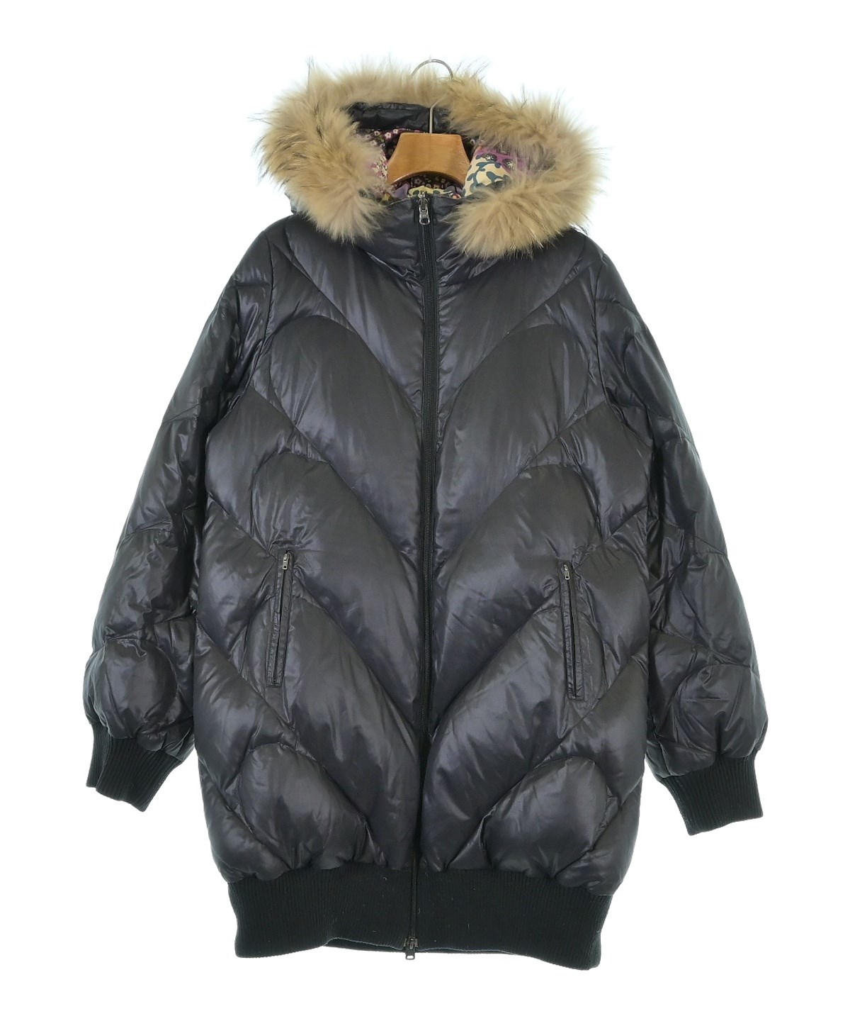 TSUMORI CHISATO（ツモリチサト）ダウンコート 黒 サイズ:2(M位