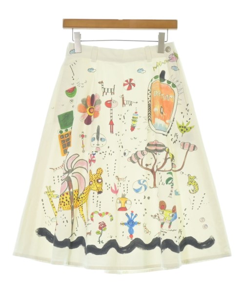 TSUMORI CHISATO(ツモリチサト)ひざ丈スカート 白 サイズ:2(M位)/2200679559023