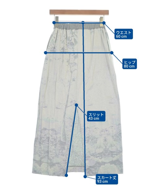 TSUMORI CHISATO（ツモリチサト）ロング・マキシ丈スカート グレー サイズ:2(M位) レディース/2200646826073