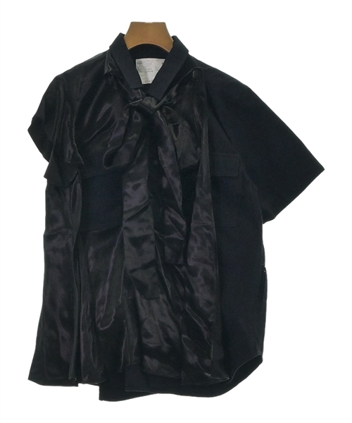 sacai（サカイ）カジュアルシャツ 紺 サイズ:1(S位) レディース  