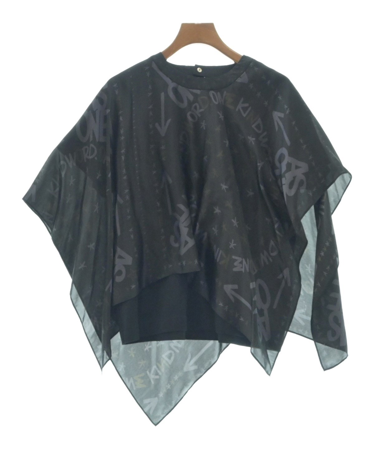 sacai（サカイ）ブラウス 黒 サイズ:2(M位) レディース