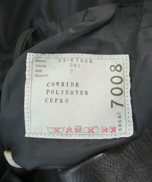 sacai（サカイ）ひざ丈スカート 黒 サイズ:2(M位) レディース/2200557966080