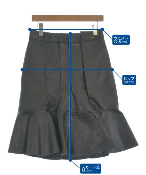 sacai（サカイ）ひざ丈スカート 黒 サイズ:2(M位) レディース/2200557966080