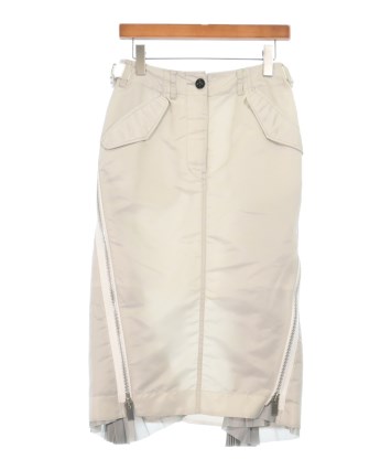 sacai サカイ ロング・マキシ丈スカート ベージュ 0357925J0086 sacai - sacai / サカイ | 2022SS | Nylon Twill Skirt ナイロン