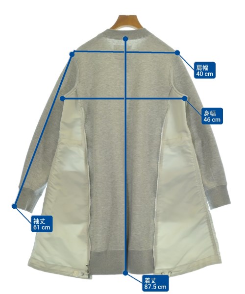sacai（サカイ）ワンピース グレー サイズ:1(S位) レディース/2200635097101