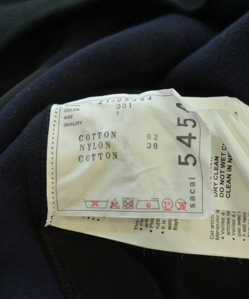 sacai（サカイ）パーカー 黒 サイズ:1(S位) レディース/2200636382015