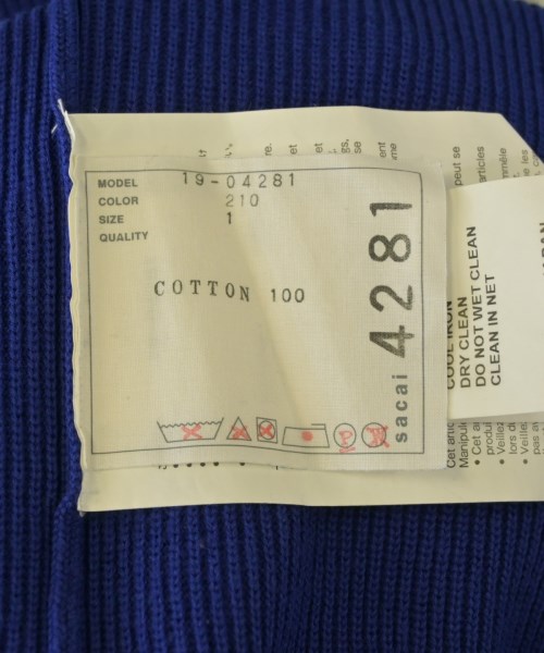sacai（サカイ）ニット・セーター 青 サイズ:1(S位) レディース/2200636807013